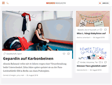 Tablet Screenshot of migrosmagazin.ch